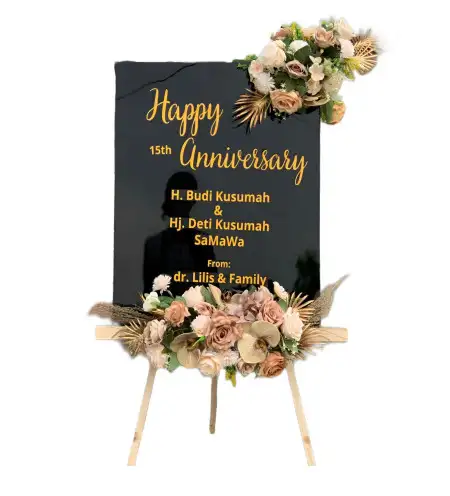 Papan Bunga Akrilik Jengkol