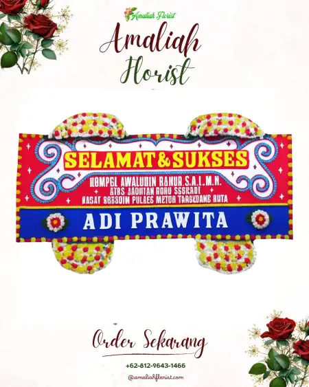 Papan Bunga Ucapan Selamat Jengkol